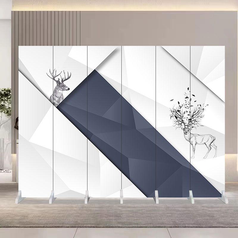 Modern Simple Style Metallic Indoor Portable Room Divider Partition