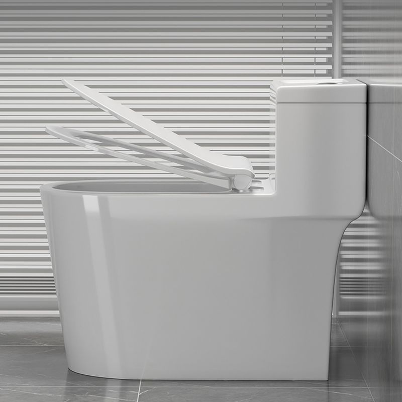 Elegant One-Piece Toilet with Concealed Trapway, Dual Super Vortex ...