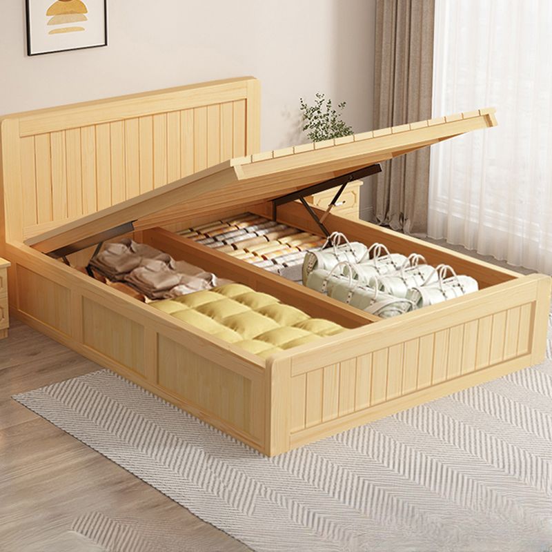 Minimalist Platform Bed Frame with Hydraulic Lift Under-Bed Storage ...