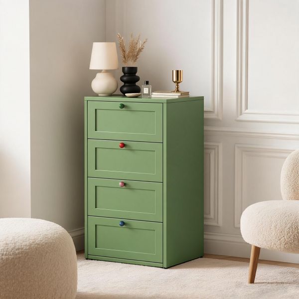 green metal dresser 20