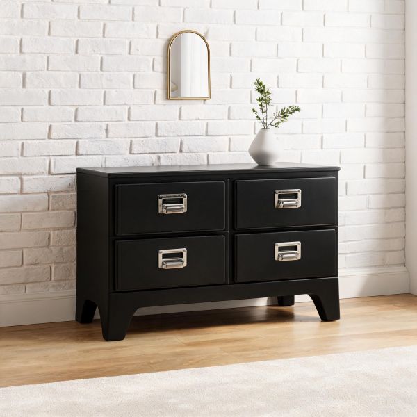 plastic black dresser Classic 4-Drawer Double Cabinet, Low Profile Storage Organizer for Bedroom, Nursery, or Bedside Use providing reliable strength and Price_Under 1000 Aetrex Women's Erica Casual Color:Muave Rose