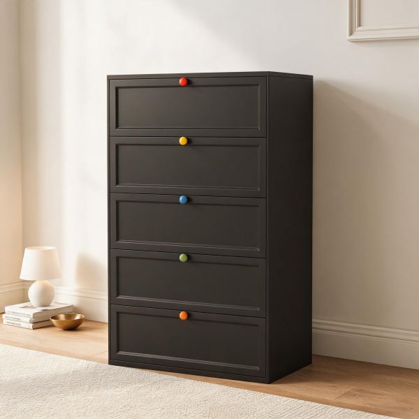 narrow black dresser 20