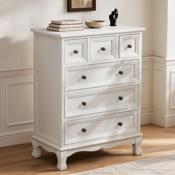 cream tall dresser 24