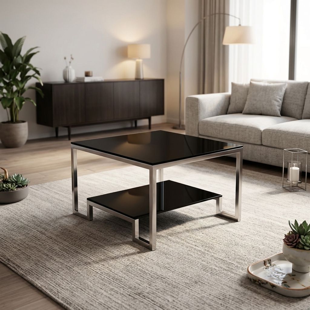 Purse Shape Rectangular Coffee table for Home Placement with Shape Rectangular and Practical ...
