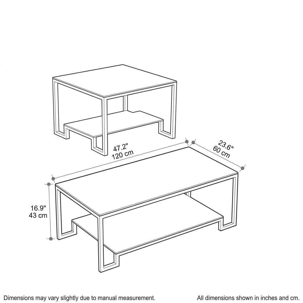 Purse Shape Rectangular Coffee table for Home Placement with Shape Rectangular and Practical ...